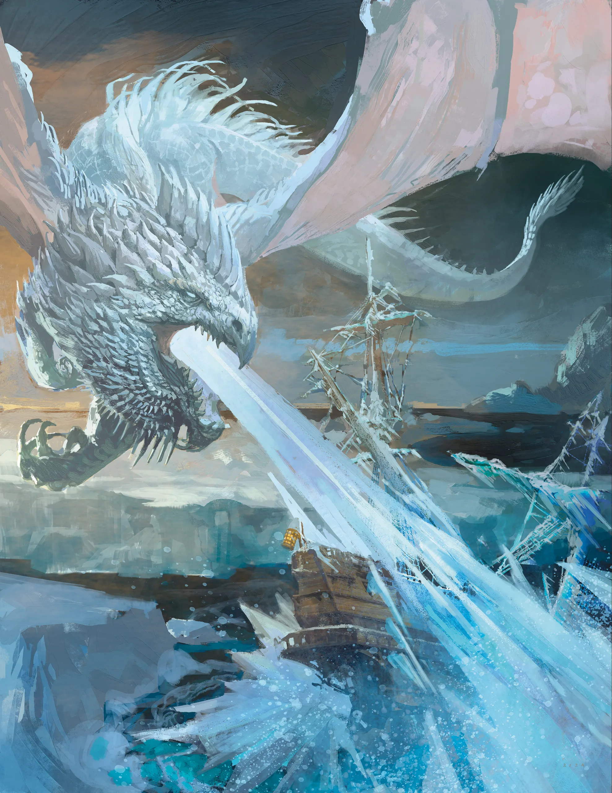 An ancient white dragon fr...