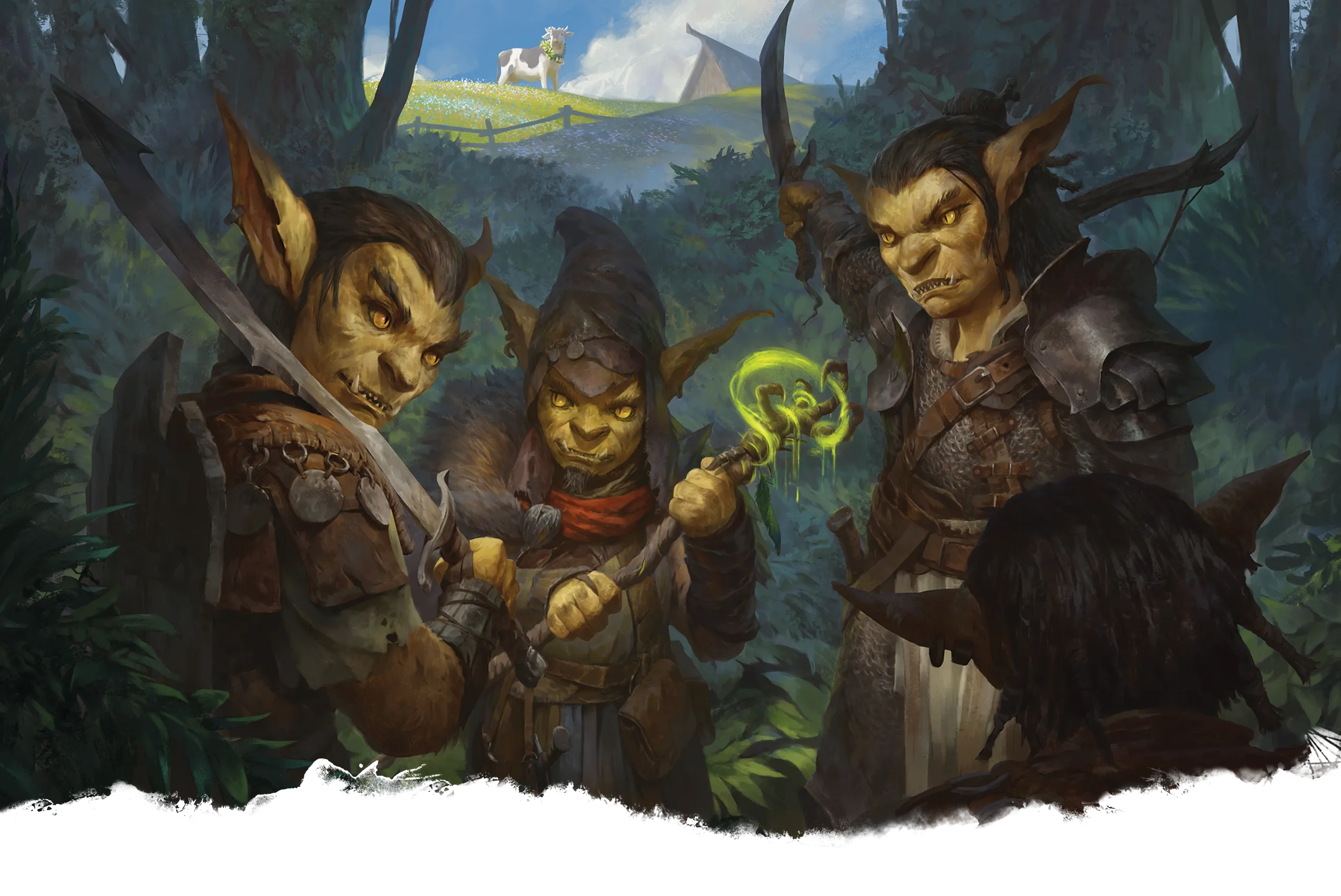 A goblin boss, a goblin he...