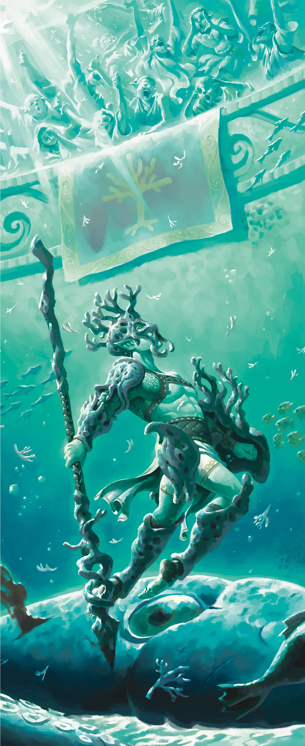 In an undersea arena, the ...