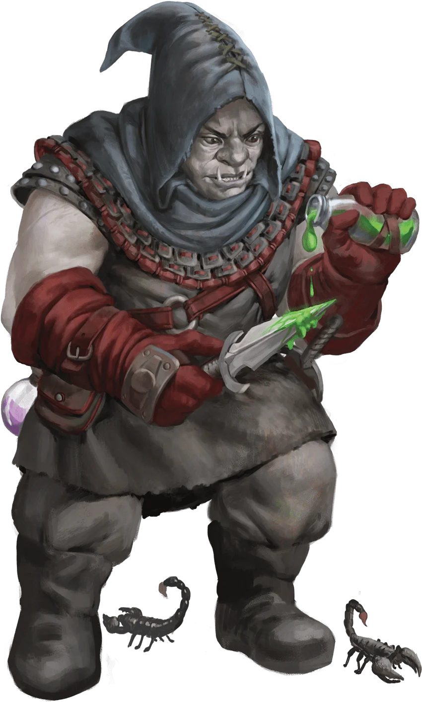 Zarak applies poison to his dagger