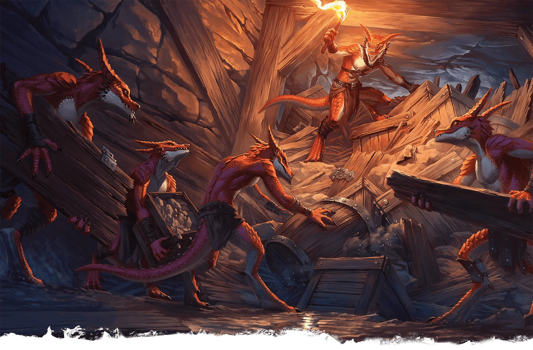 Kobolds build a barricade ...