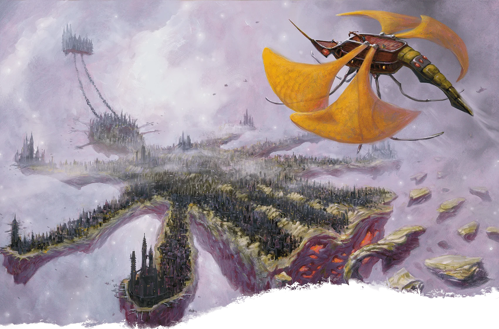A spelljamming wasp ship a...