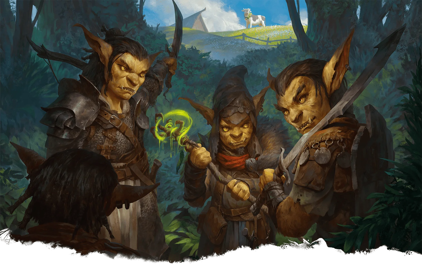 A goblin boss, a goblin he...