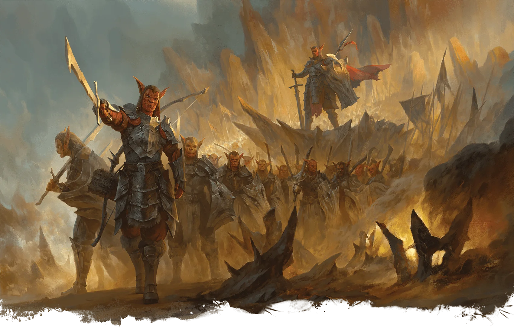 A hobgoblin warlord overse...