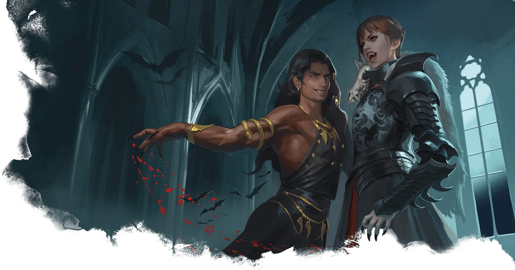 Vampires prepare for a midnight meal