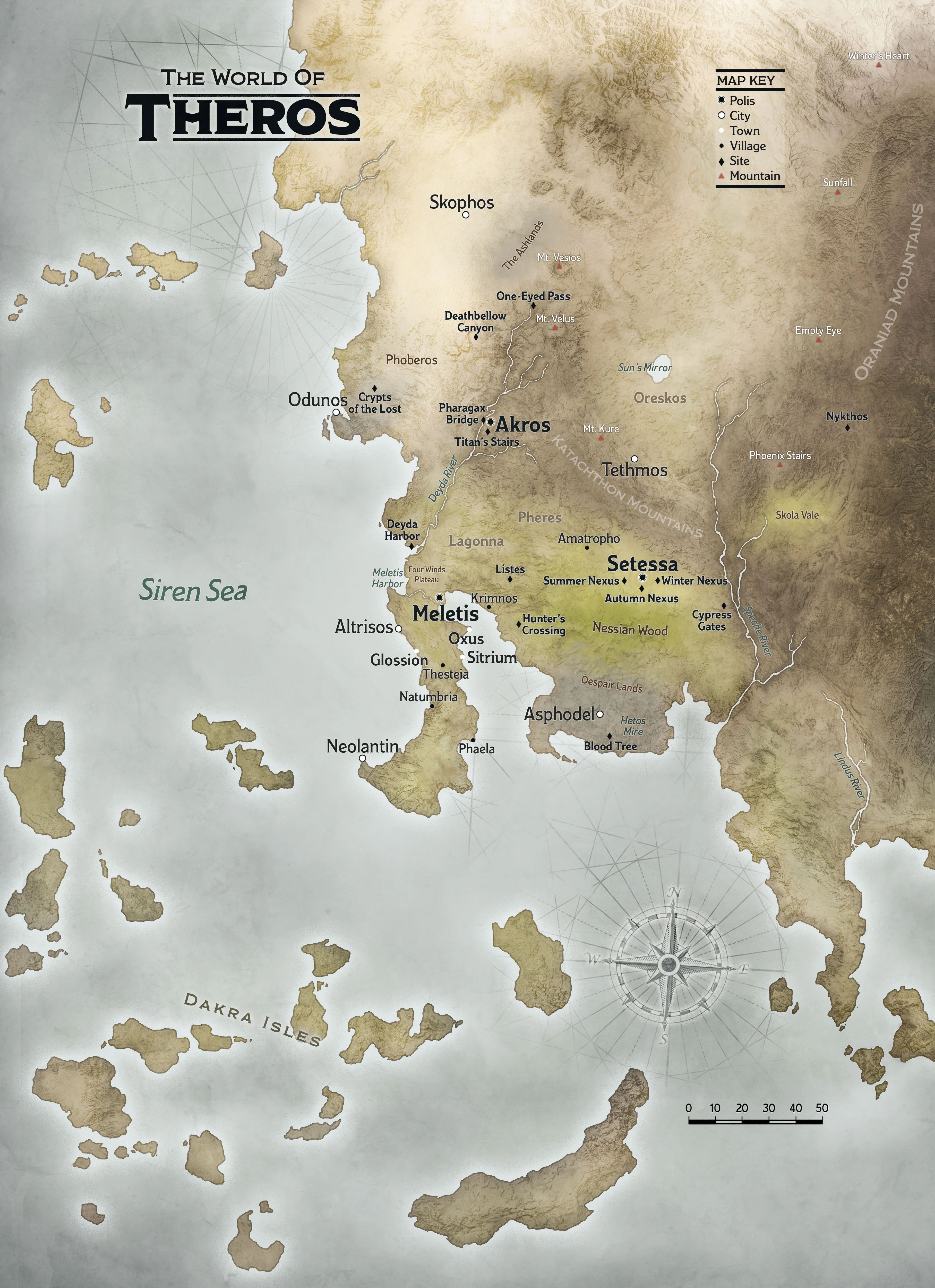 Map 3.1: The World of Theros