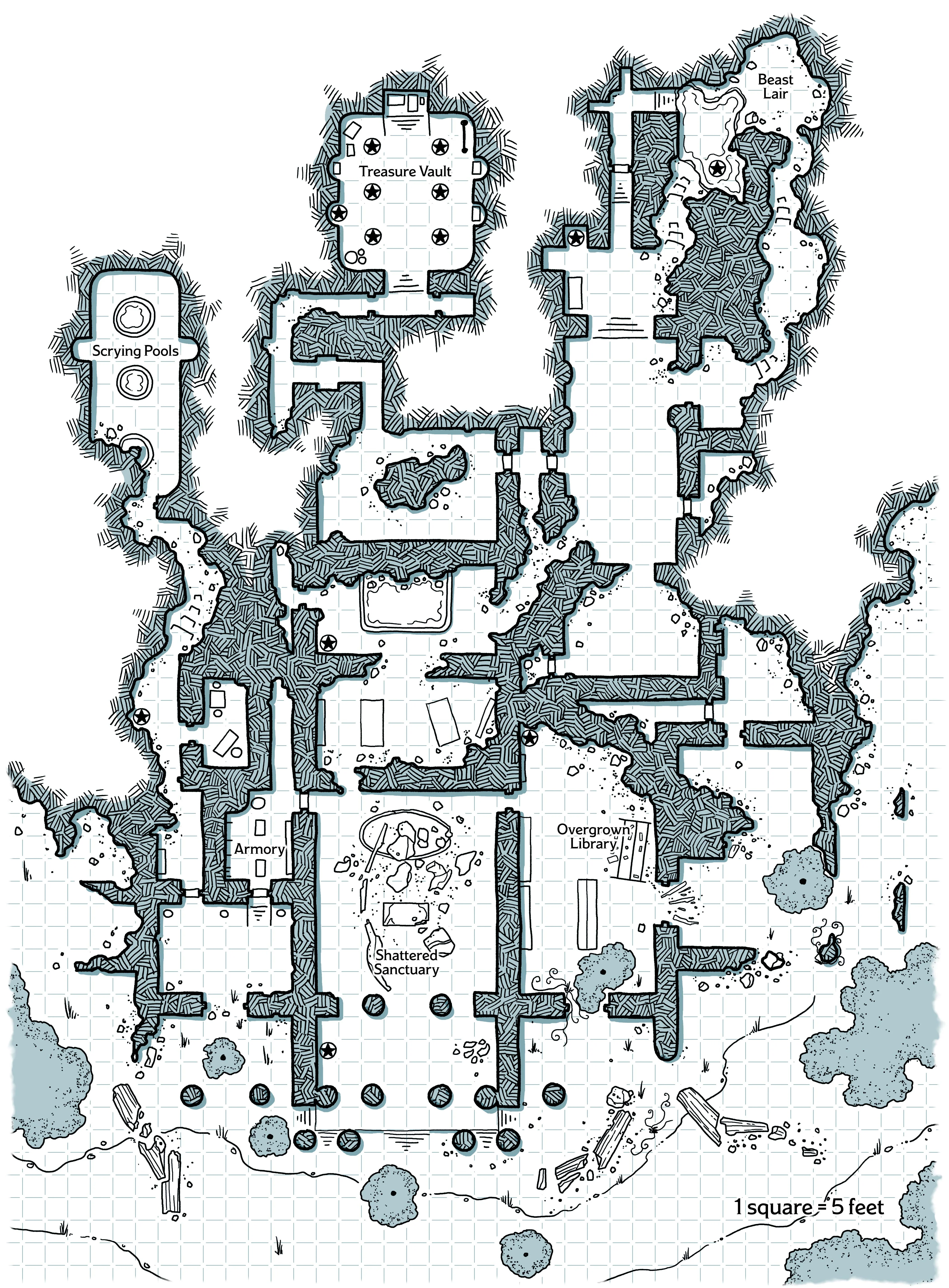 Map 4.8: Abandoned Temple