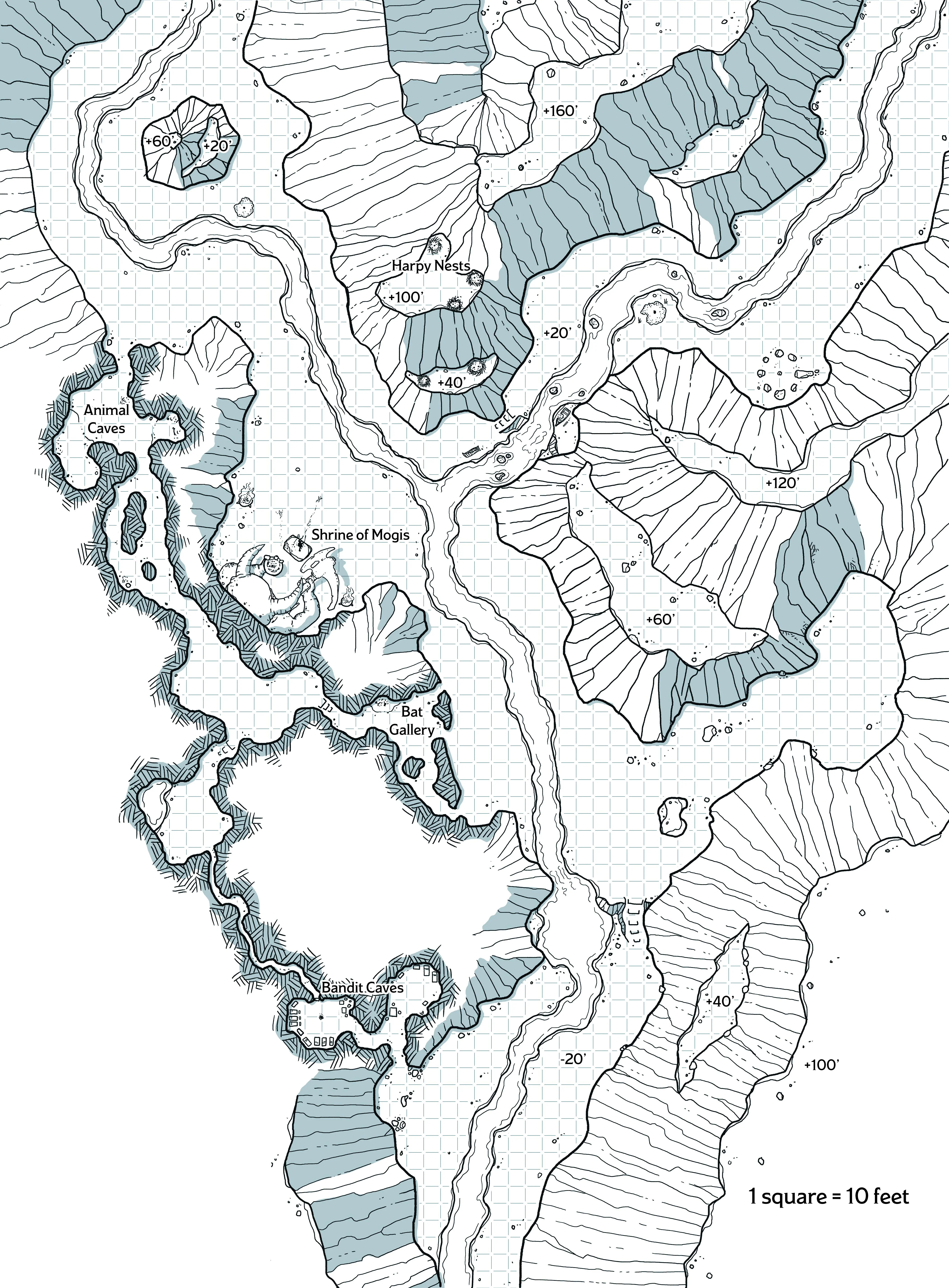 Map 4.10: Canyon Shrine