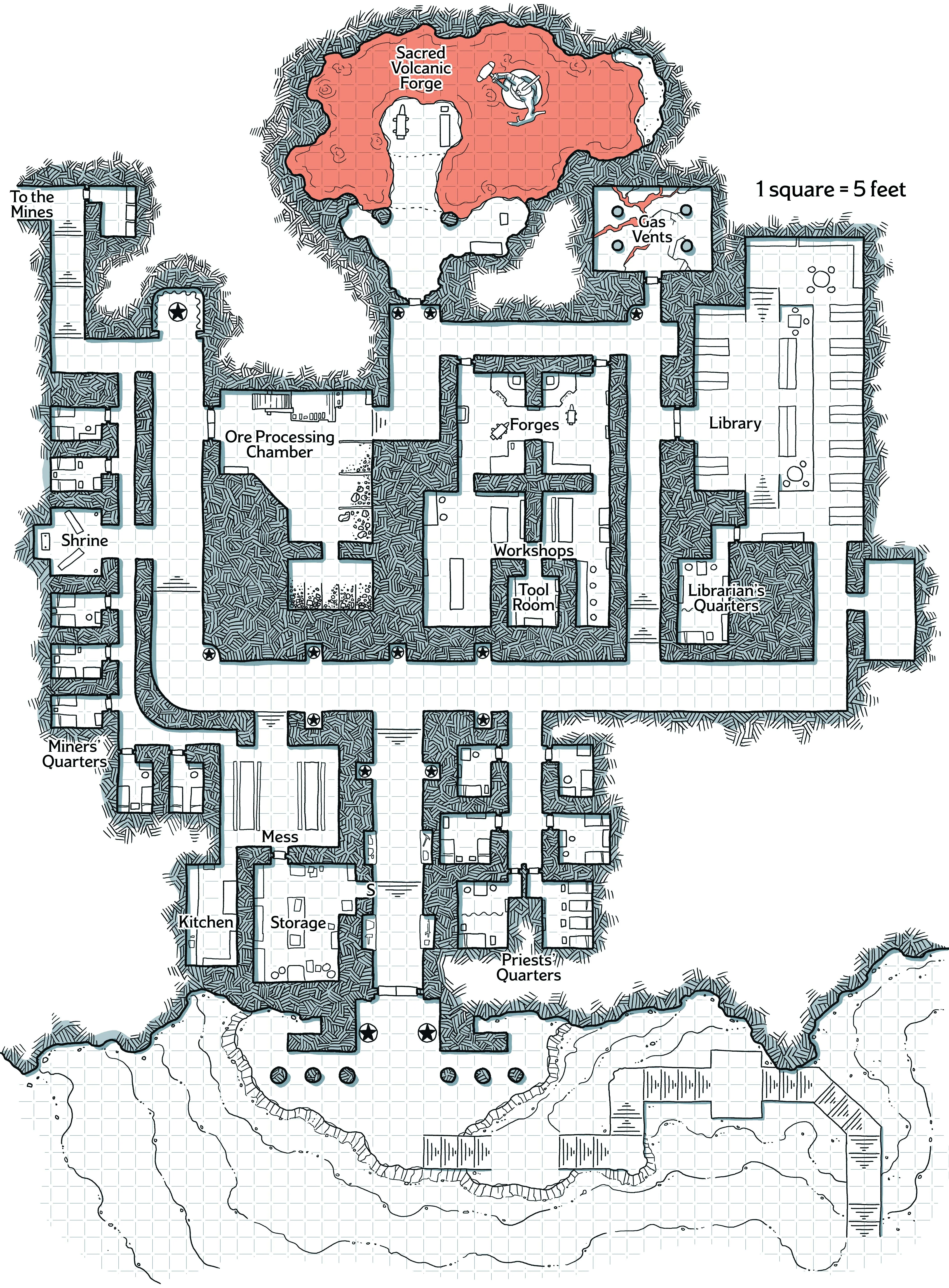 Map 4.14: Volcano Temple